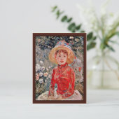 モリソット・ベルテの檻を持つ少女 ポストカード (スタンド正面)