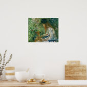 モリソット – 犬と女の子1892 ポスター (キッチン)