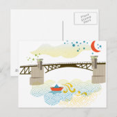 モリソンブリッジポートランドポストカード ポストカード (正面/裏面)