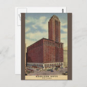モリソンホテルシカゴヴィンテージトラベル ポストカード (正面/裏面)