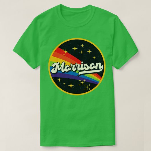 モリソンレインボーイン宇宙ヴィンテージスタイル Tシャツ (デザイン正面)