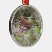 モリツグミ メタルオーナメント (右)