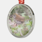 モリツグミ メタルオーナメント (左)