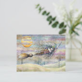 モリハリソンによるハロウィーン魔女はがき ポストカード (スタンド正面)