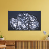 モリブデン鉱(MoS2)、モリブデンの主要鉱石 キャンバスプリント (インサイチュ (リビング))