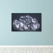 モリブデン鉱(MoS2)、モリブデンの主要鉱石 キャンバスプリント (インサイチュ (ウッドフロア))