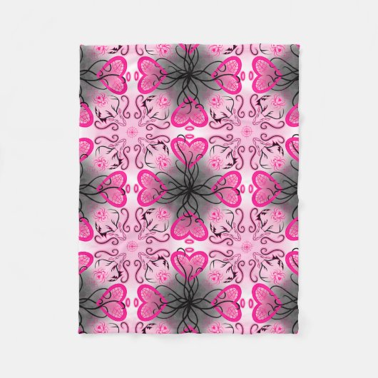 「モリモン・トゥア」と鹿にクモが言った フリースブランケット (正面)