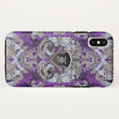 モリーコートダマスクモノグラムかわいらし Case-Mate iPhoneケース (裏面(横))