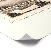 モリーヌILパノラママップ – 1873 ポスター (角)