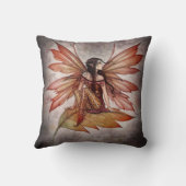 モリーハリソンの美しい秋の妖精の枕 クッション (裏面)