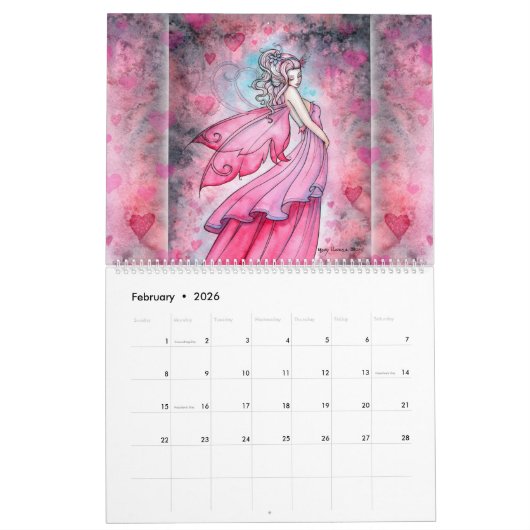 モリーハリソン妖精2021ウォールカレンダー カレンダー (2月 2026)