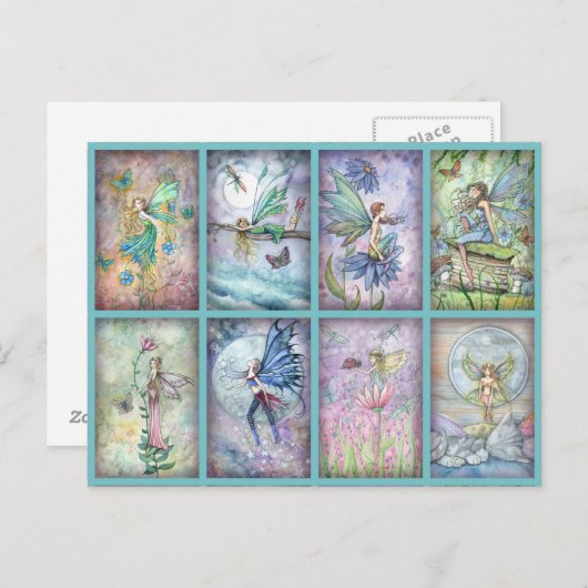 モリーハリソン花妖精はがき ポストカード (正面/裏面)