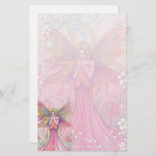 モリーファンシー・ハリソンによる花妖精の文房具 便箋 (正面/裏面)