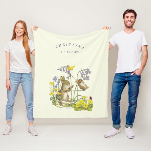 モリーブレットママラビットベビースイングレディバグ フリースブランケット (インサイチュ)