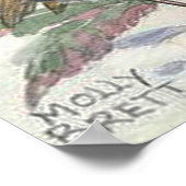 モリーブレット歌う赤ロビンマウスバイオリン ポスター (角)