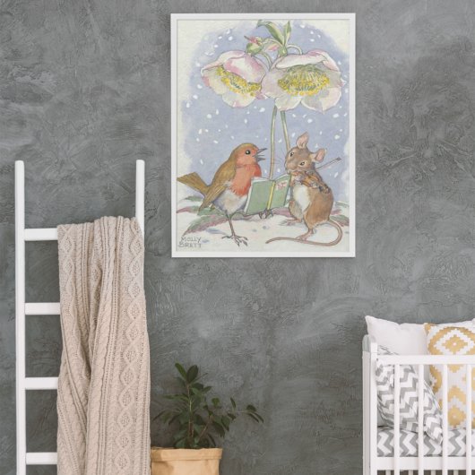 モリーブレット歌う赤ロビンマウスバイオリン ポスター