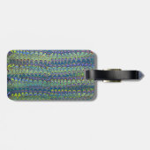 モリーモダンのガーデンの緑の模様 ラゲッジタグ (裏面横)