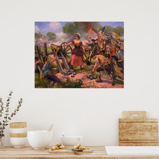 モリー投手砲のモンマスの戦い ポスター (キッチン)