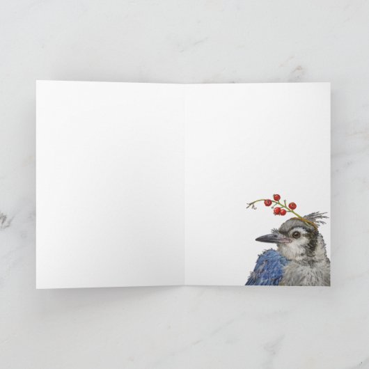 モリー生まれたばかりの青いジェイのカード カード (内部)