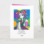 "モリー"かわいいレインボーソーダショップ妖精カード カード (裏面)