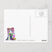 「モリー」かわいいレインボーソーダ店おとぎ絵はがき ポストカード (裏面)