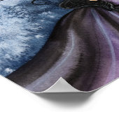 モリー・ハリソンによるゴシック様式のドラゴン・フェアリー・アートのポスター ポスター (角)