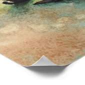 モリー・ハリソンによるゴシック様式のハロウィーンの魔女のポスター ポスター (角)