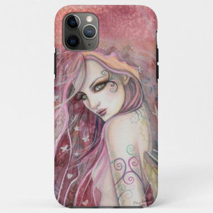 モリー・ハリソンによるシャイな恋する妖精のファンタジーアート iPhone 11 PRO MAXケース