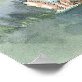 モリー・ハリソンによるハロウィーンの魔女と猫のポスター ポスター (角)