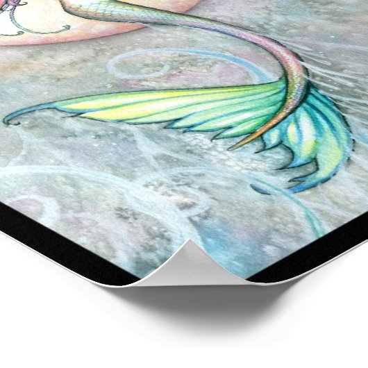 モリー・ハリソンによる人魚と妖精のポスター ポスター (角)