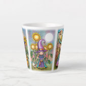 モリー・ハリソンによる可愛いハロウィーンウィッチ3選 カフェラテマグ (正面)