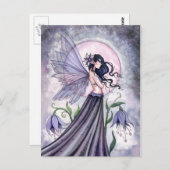 モリー・ハリソンによる夜の妖精のはがき ポストカード (正面/裏面)