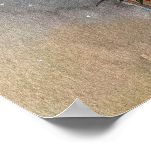 モリー・ハリソンによる妖精と小さなペガサスのポスター ポスター (角)