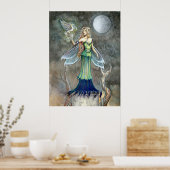 モリー・ハリソンによる妖精と小さなペガサスのポスター ポスター (キッチン)