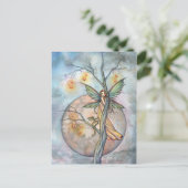 モリー・ハリソンによる妖精と猫のポストカード ポストカード (スタンド正面)