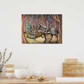 モリー・ハリソンによる妖精と騎士のポスター ポスター (キッチン)