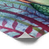 モリー・ハリソンによる愛らしい人魚のポスター印刷 ポスター (角)