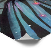 モリー・ハリソンによる星のシャワー フェアリー ファンタジー アート ポスター (角)