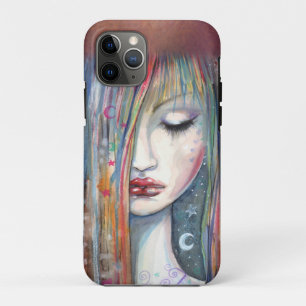 モリー・ハリソンによる水彩画ファンタジーアート「眠り」 iPhone 11 PROケース