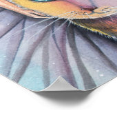 モリー・ハリソンによる猫のポスターが描かれた素敵な妖精 ポスター (角)