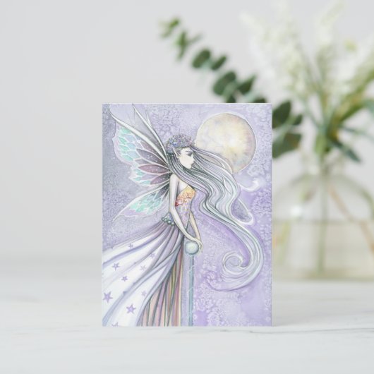 モリー・ハリソンによる神秘的な妖精のポストカード ポストカード (スタンド正面)