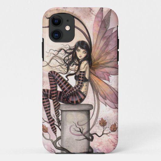 モリー・ハリソンによる秋のそよ風の妖精ファンタジーアート Case-Mate iPhoneケース (裏面)