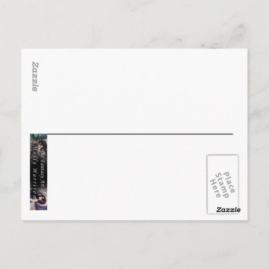 モリー・ハリソンによる秋の妖精のはがき ポストカード (裏面)