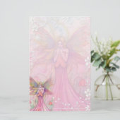 モリー・ハリソンによる華やかな花の妖精の文房具 便箋 (スタンド正面)