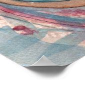 モリー・ハリソンによる赤い花人魚のポスター ポスター (角)