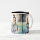 モリー・ハリソンによる魅惑の人魚マグ ツートーンマグカップ (正面右)