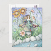 モリー・ハリソンによる魔法妖精はがきのストリーム ポストカード (正面/裏面)