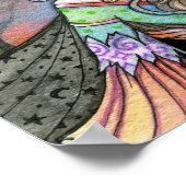 モリー・ハリソンによる魔猫ハロウィーンポスター ポスター (角)