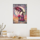 モリー・ハリソンによる「Nightfall Fairy Fantasy Art」ファンタジーアート ポスター (キッチン)