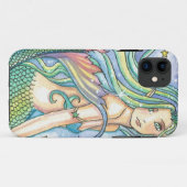 モリー・ハリソンによるGreen Mermaid iPhone 5 カバー (裏面(横))